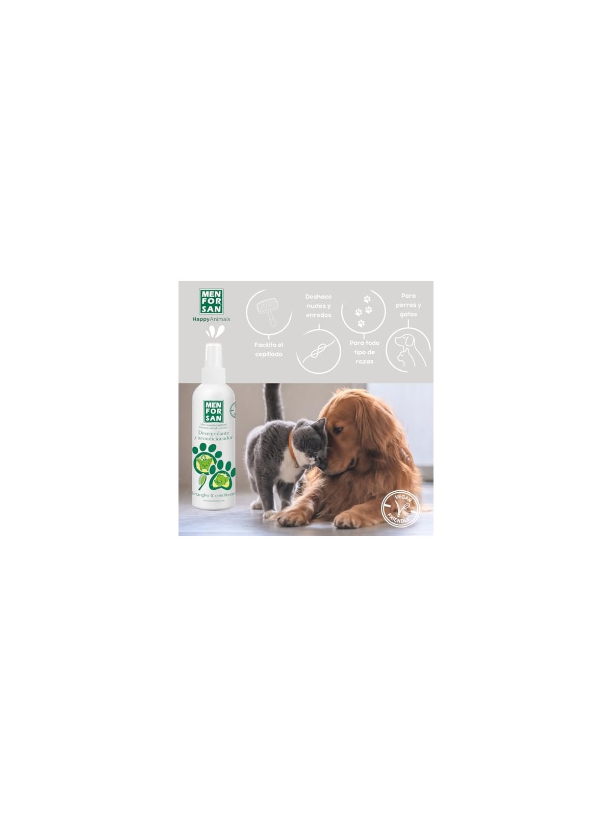 Spray districante condizionante per cani Men For San 125ml