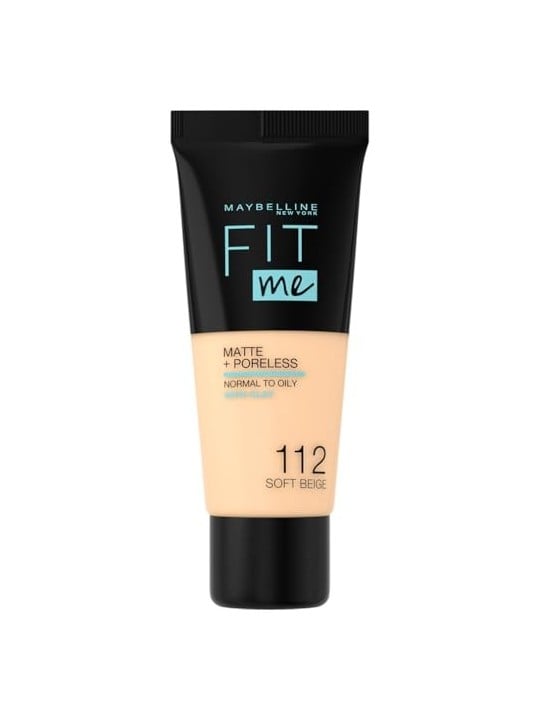 Maybelline Fit Me Trucco Matte Poreless 112 Soft Beige per Donna 30ml