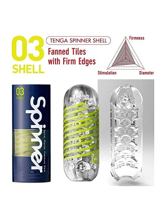 TENGA SPINNER MOVIMENTO A SPIRALE MASTURBATORE GEAR DEL PIACERE 03 CONCHIGLIA 1UN