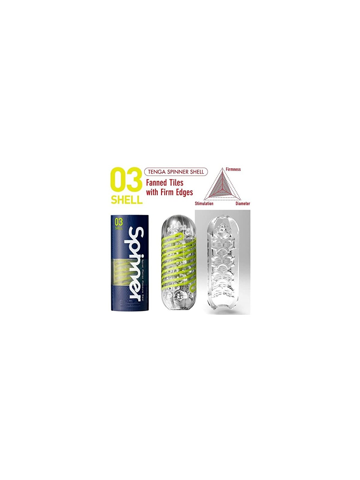 TENGA SPINNER MOVIMENTO A SPIRALE MASTURBATORE GEAR DEL PIACERE 03 CONCHIGLIA 1UN