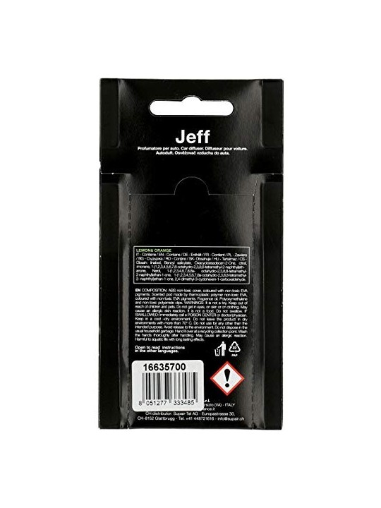 Jeff Lemon & Orange Profumo per auto unisex 1 unit
