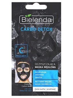 Maschera detergente al carbone per pelli secche e sensibili