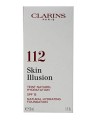 Clarins Skin Illusion Fondotinta idratante naturale SPF 15 30 ml donna 112 Amber