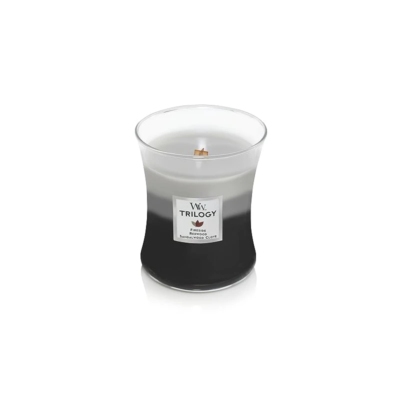 Candela profumata WoodWick Trilogy Warm Woods 275 g