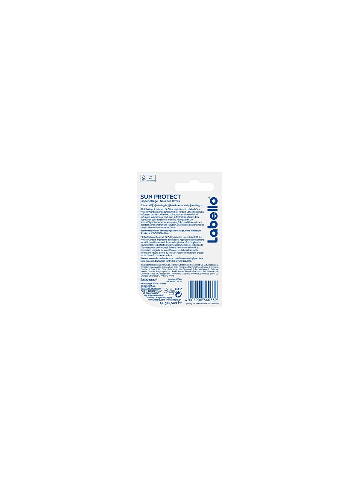 Sun Protect SPF 30 Balsamo Labbra Donna 4 8g