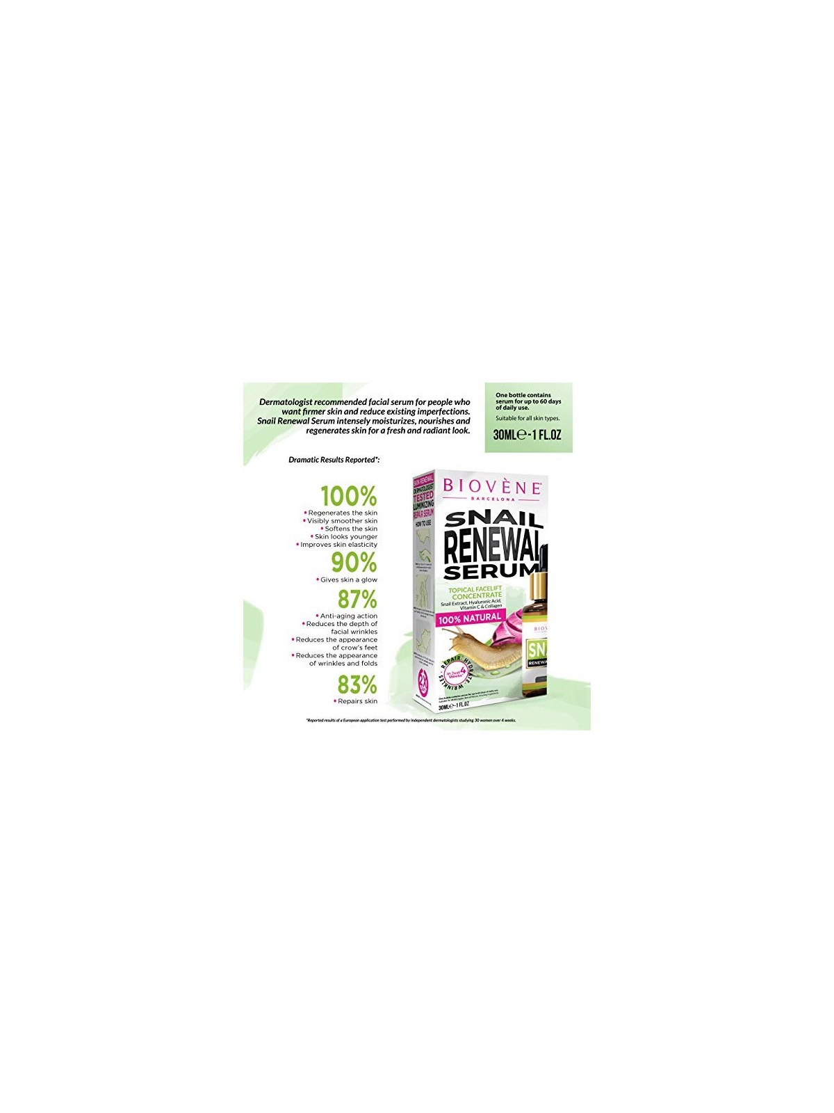 Biovï¿½ï¿½ne ACTIVE RENEWAL ULTRA face serum 30ml