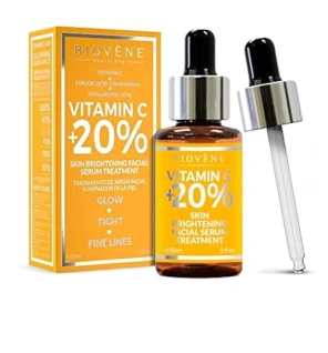 Biovne VITAMIN C 20 siero viso illuminante per la pelle trattamento 30ml donna Biovène www.essenzetotalstyle.com 