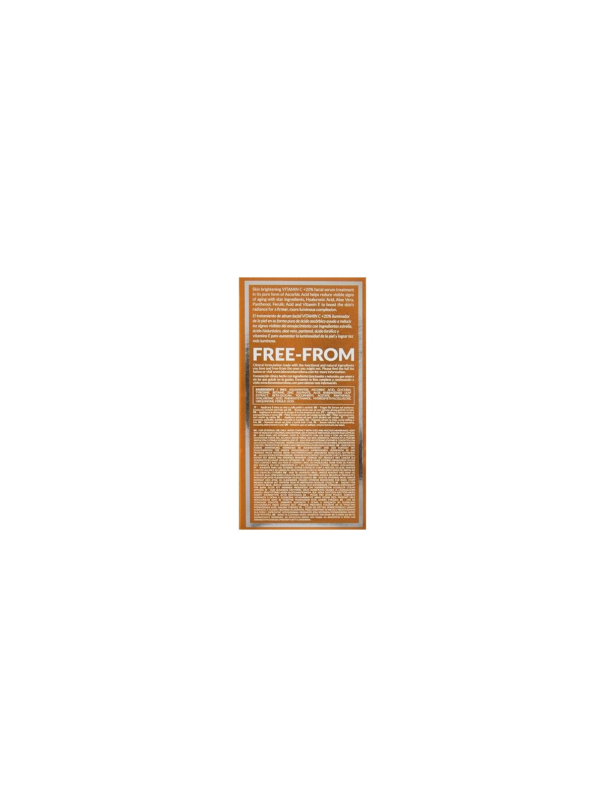 Biovne VITAMIN C 20 siero viso illuminante per la pelle trattamento 30ml donna Biovène www.essenzetotalstyle.com 