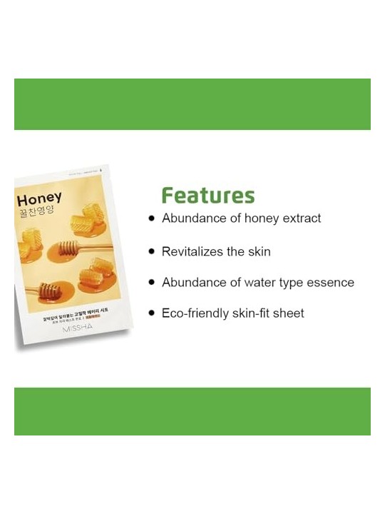 Missha Airy Fit Sheet Mask Illuminating and Nourishing Honey 19ml