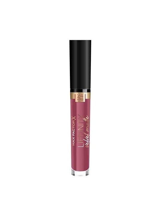 Max Factor Lipfinity Velvet Matte Liquido Matte Labbra tick 4 ml donna 005 Matte Merlot