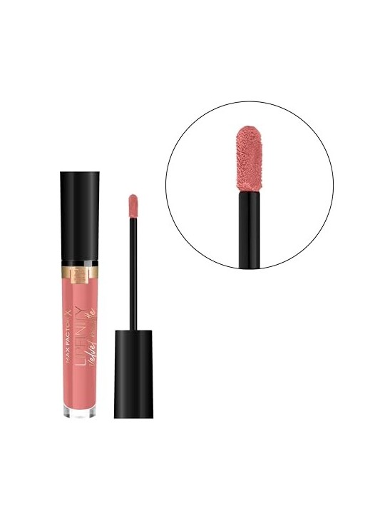Max Factor Lipfinity Velvet Matte Liquido Matte Labbra tick 4 ml donna 030 Cool Coral