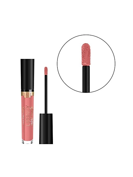 Max Factor Lipfinity Velvet Matte Liquido Matte Labbra tick 4 ml donna 030 Cool Coral