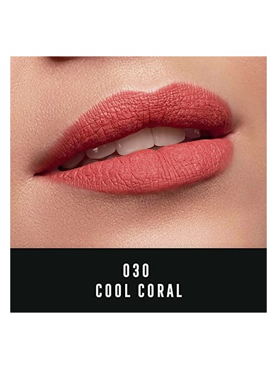 Max Factor Lipfinity Velvet Matte Liquido Matte Labbra tick 4 ml donna 030 Cool Coral