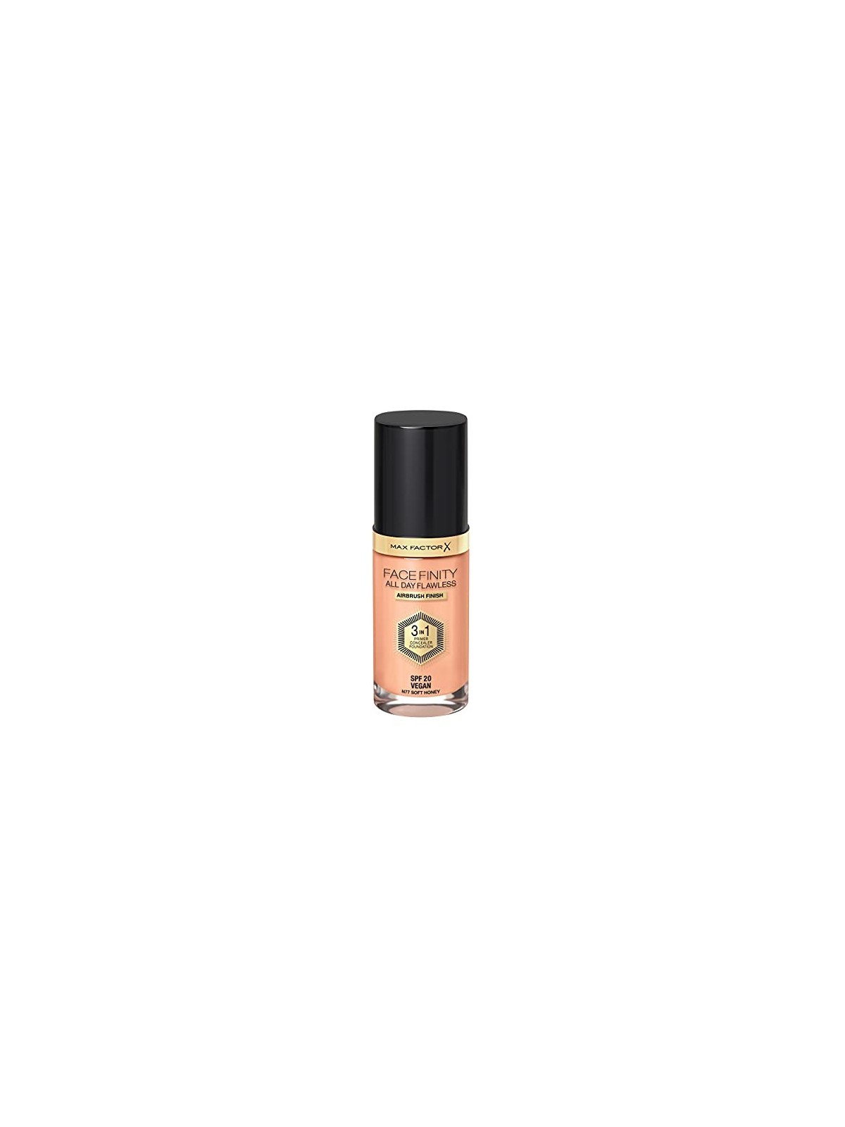 Max Factor All Day Flawless Facefinity 3 in 1 Makeup 30ml 77 Soft Honey