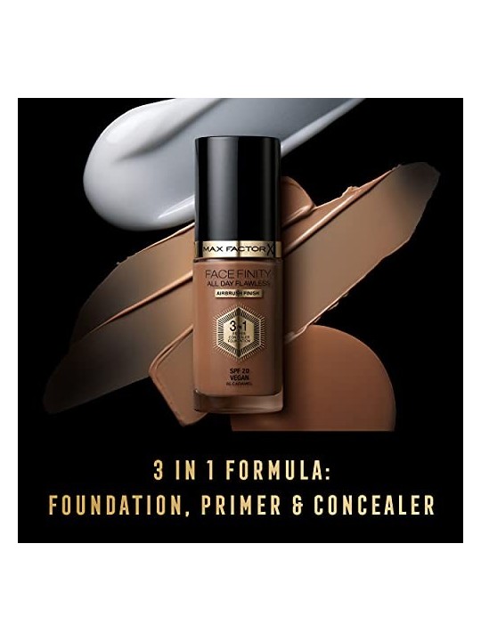 Max Factor All Day Flawless Facefinity 3 in 1 Makeup 30ml 77 Soft Honey