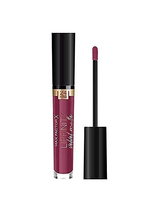 Max Factor Lipfinity Velvet Matte Liquido Matte Labbra tick 4 ml donna 050 Satin Berry