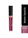 Max Factor Lipfinity Velvet Matte Liquido Matte Labbra tick 4 ml donna 050 Satin Berry