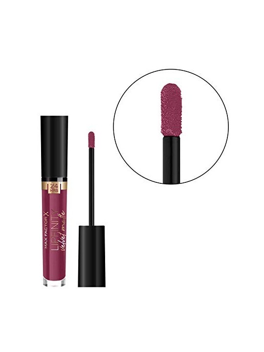 Max Factor Lipfinity Velvet Matte Liquido Matte Labbra tick 4 ml donna 050 Satin Berry
