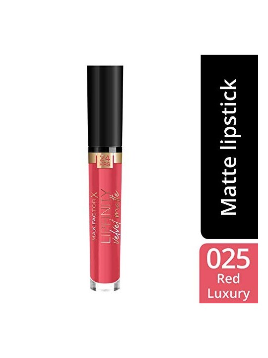 Rossetto Liquido Matte Max Factor Lipfinity Velvet Matte 025 Red Luxury