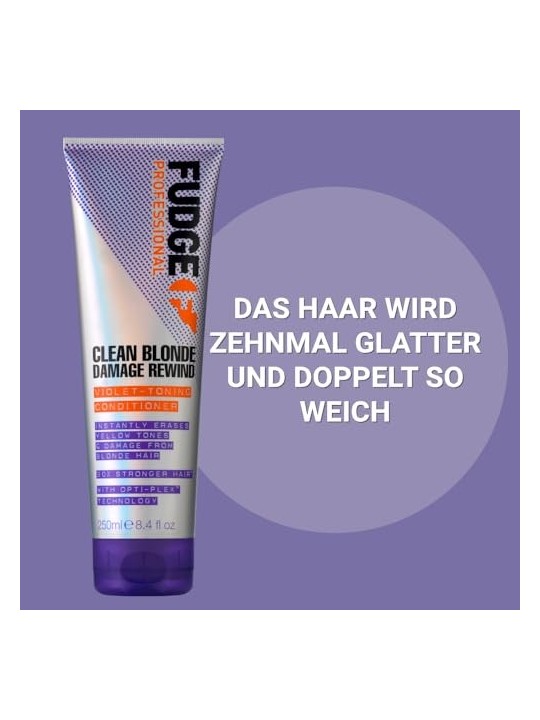 Clean Blonde Damage Rewind Violet-Toning Conditioner balsamo rigenerante e tonificante per capelli biondi 1L