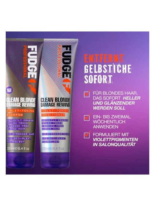 Shampoo viola tonificante per capelli biondi e con mches donna 1000ml