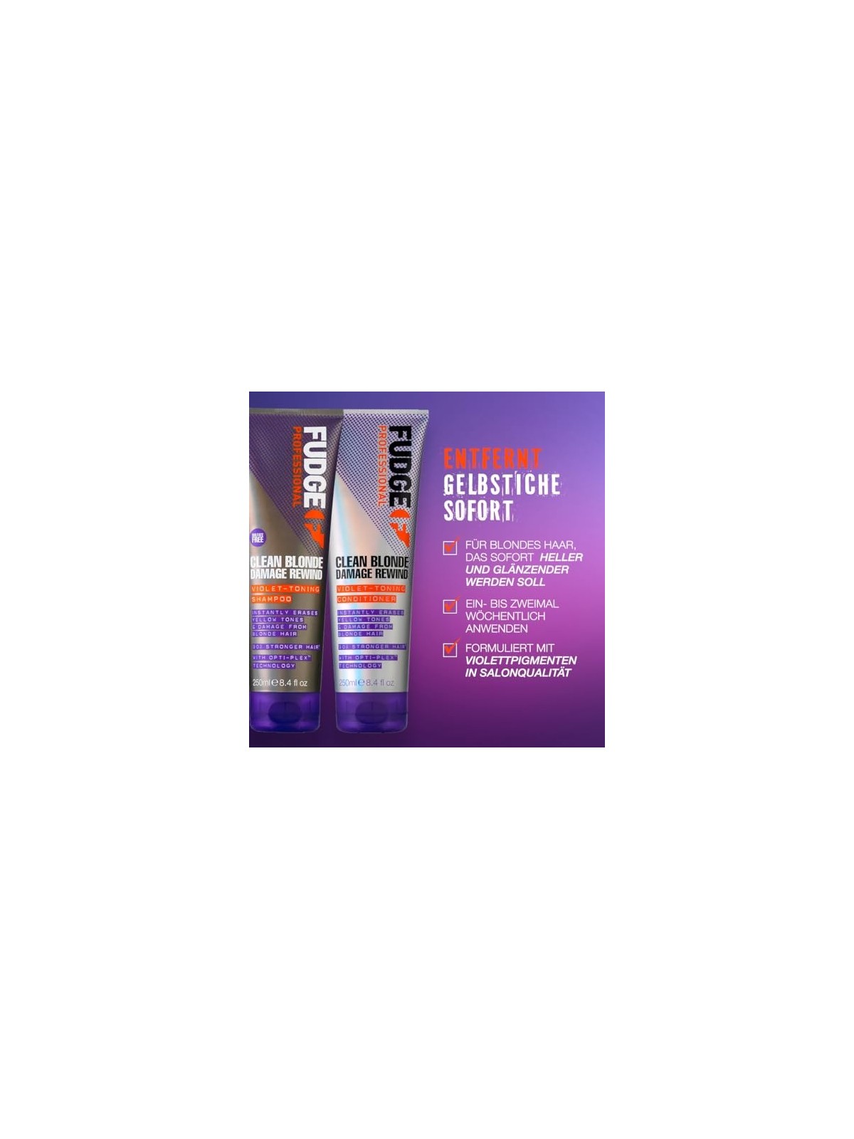 Shampoo viola tonificante per capelli biondi e con mches donna 1000ml