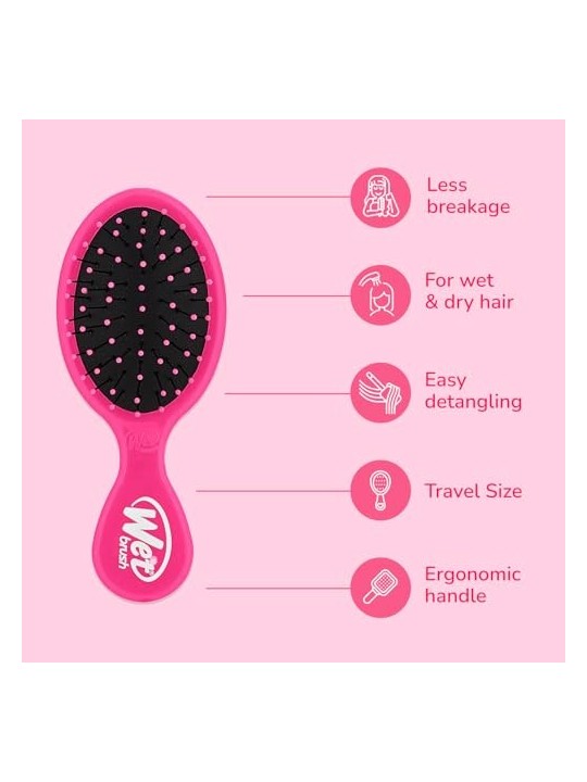 Wet Brush Mini Detangler Pink