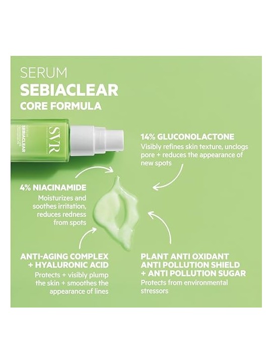Svr Laboratoire Dermatologique SEBIACLEAR siero 30ml donna