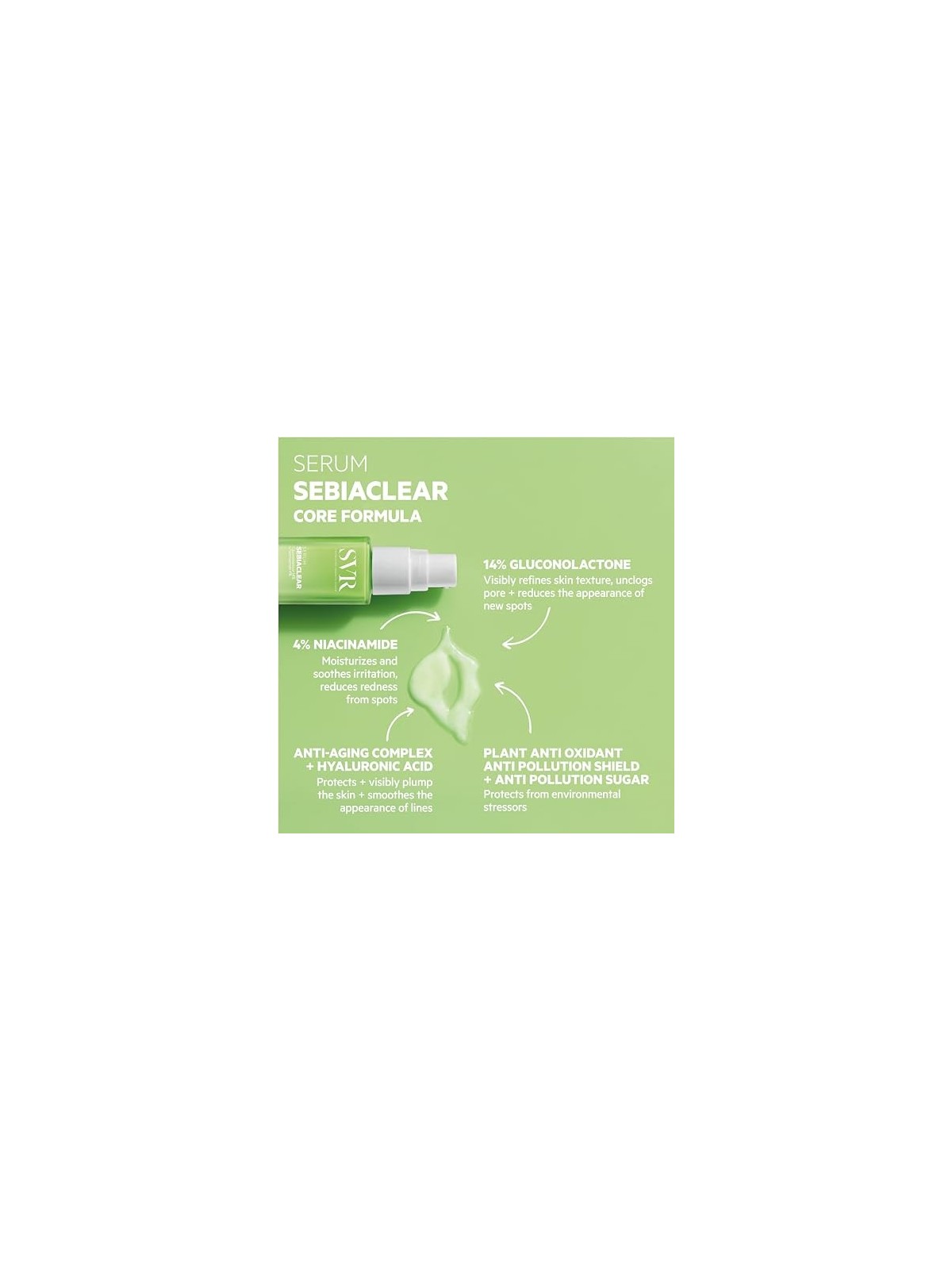 Svr Laboratoire Dermatologique SEBIACLEAR siero 30ml donna
