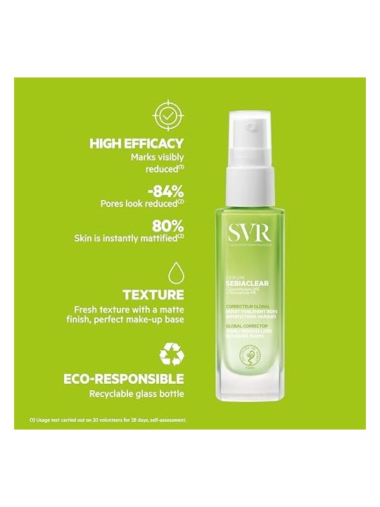 Svr Laboratoire Dermatologique SEBIACLEAR siero 30ml donna