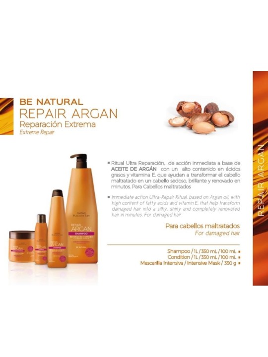Be Natural Argan Riparazione Balsamo 350ml unisex