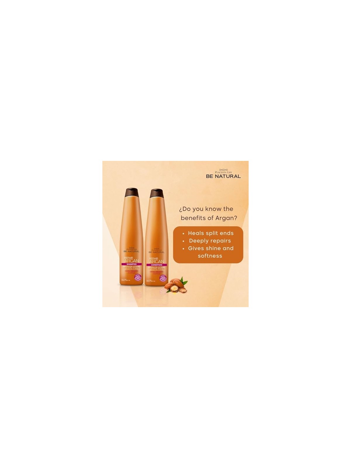Be Natural Argan Riparazione Balsamo 350ml unisex