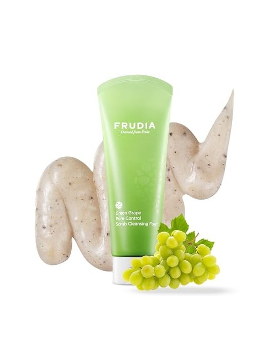 Frudia Schiuma Detergente Esfoliante Controllo Pori con Uva Verde 145 ml Donna