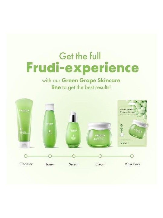 Frudia Schiuma Detergente Esfoliante Controllo Pori con Uva Verde 145 ml Donna