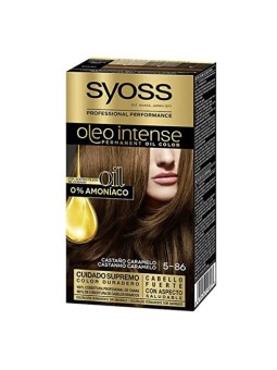 Syoss OLEO INTENSE colore capelli senza ammoniaca 5.86-marrone caramello 5 pz donna