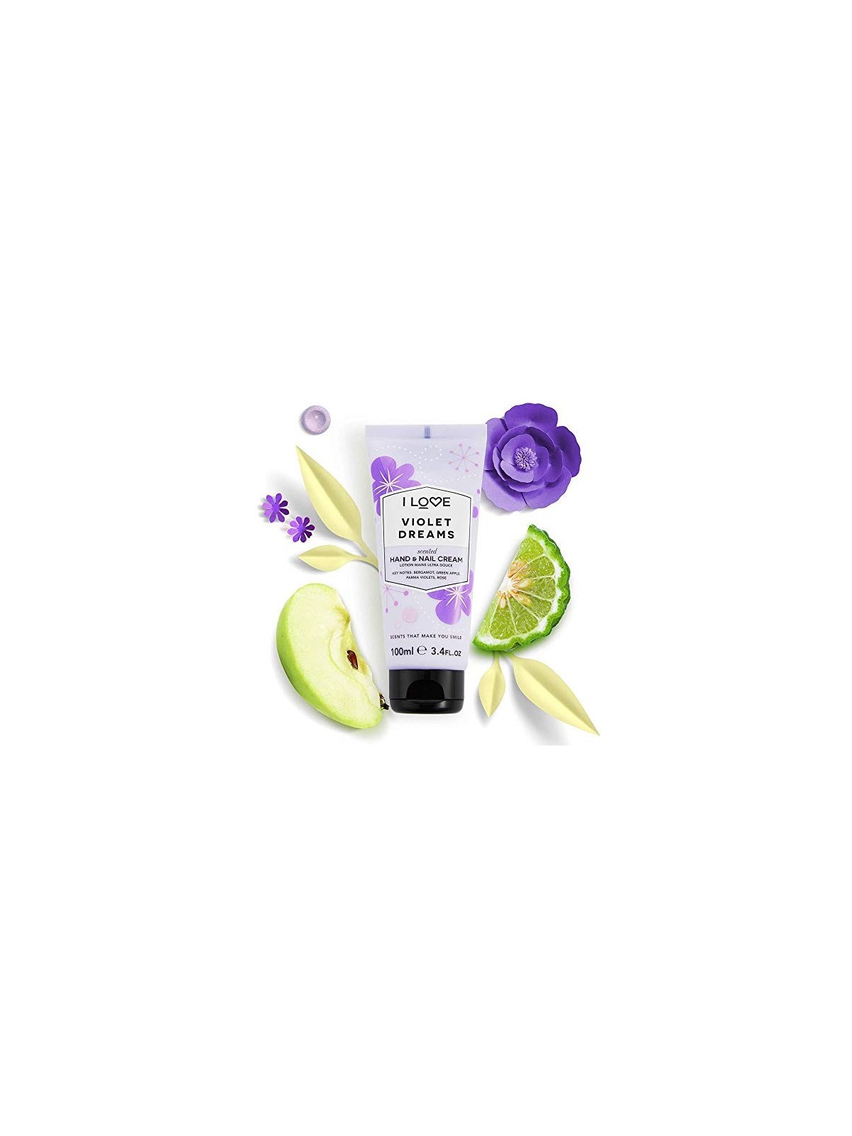 Crema mani e unghie profumata Violet Dreams 100ml