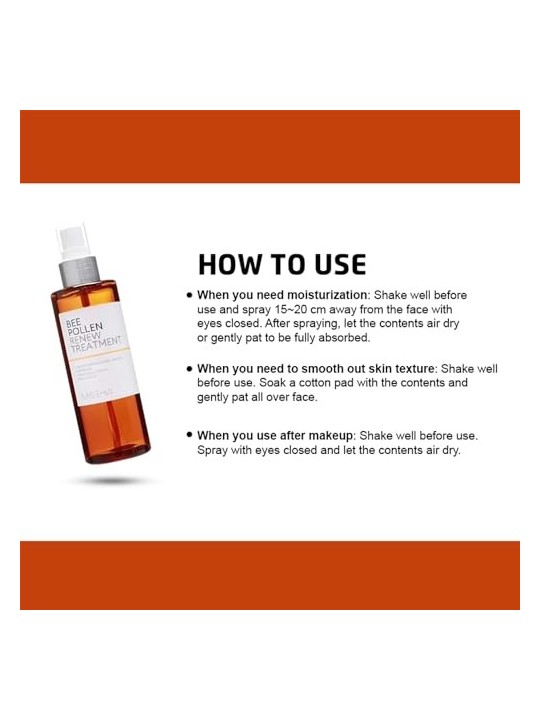Missha Bee Pollen Renew Treatment Tonico rinnovante per la pelle donna 150ml