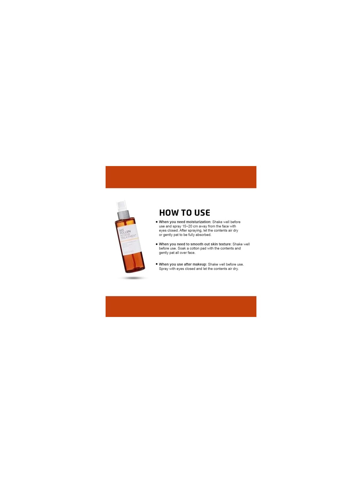 Missha Bee Pollen Renew Treatment Tonico rinnovante per la pelle donna 150ml