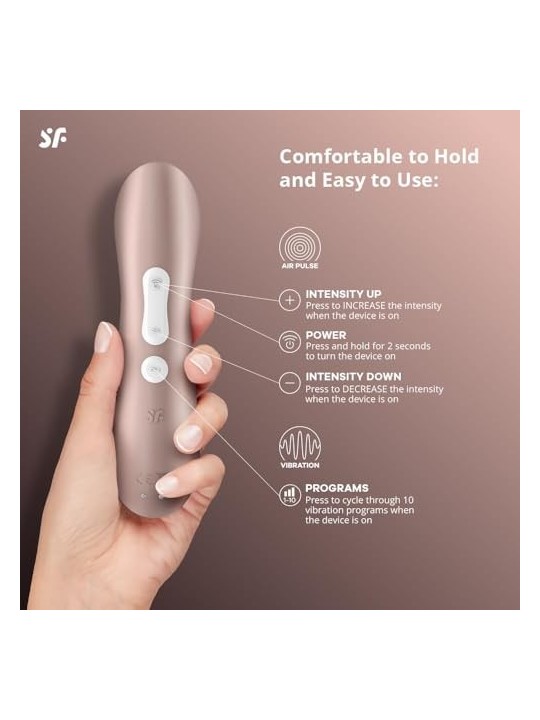 Stimolatore clitorale e vibratore SATISFYER PRO 2