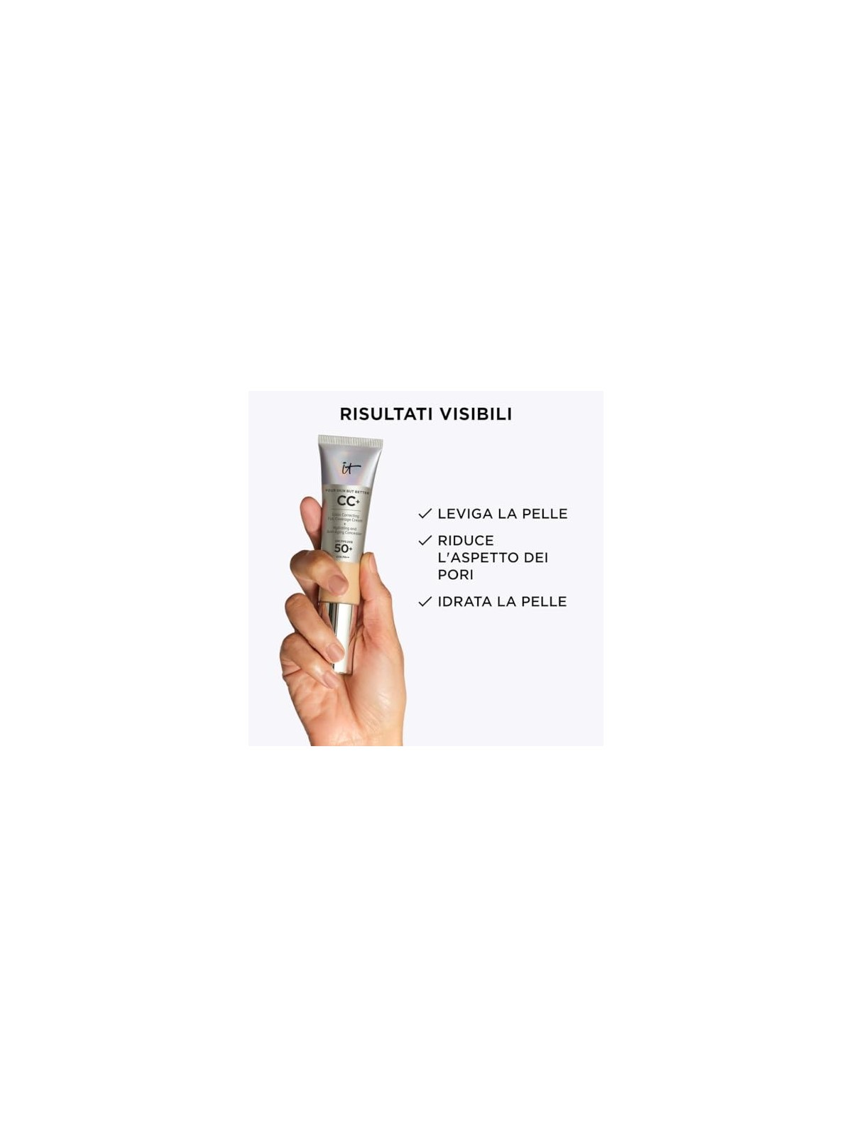 Fondotinta IT Cosmetics CC crema SPF50 chiaro leggero