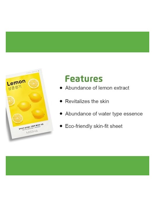 Missha Airy Fit Sheet Mask Illuminating with Lemon Extract 19ml