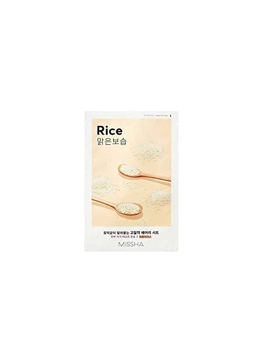 Missha Airy Fit Sheet Mask Illuminating and Smoothing Rice Extract 19ml