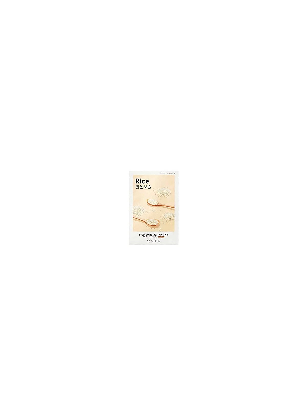 Missha Airy Fit Sheet Mask Illuminating and Smoothing Rice Extract 19ml
