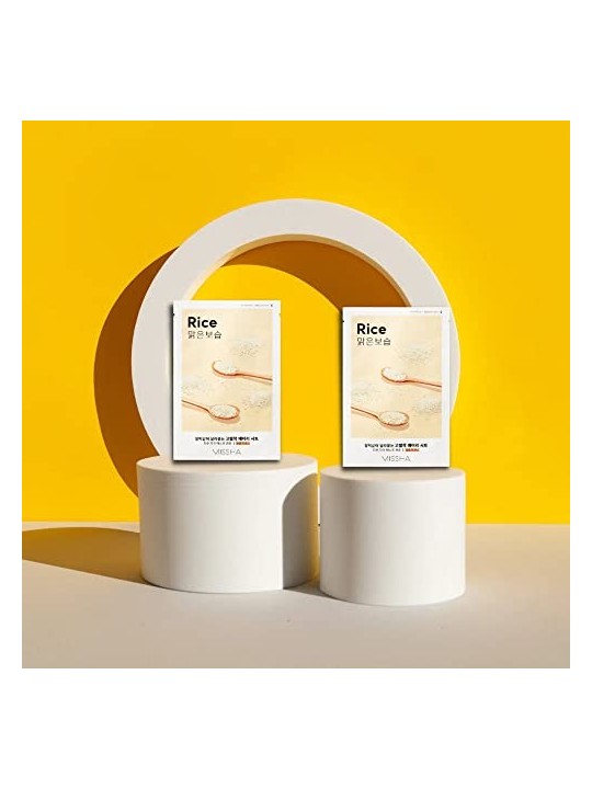 Missha Airy Fit Sheet Mask Illuminating and Smoothing Rice Extract 19ml