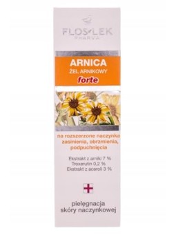 Arnica Gel Forte gel per vasi sanguigni dilatati, lividi, gonfiore e gonfiore 50ml