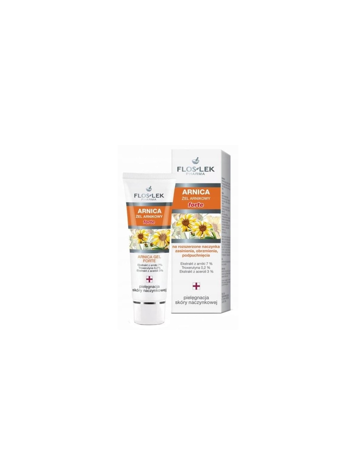 Arnica Gel Forte gel per vasi sanguigni dilatati, lividi, gonfiore e gonfiore 50ml