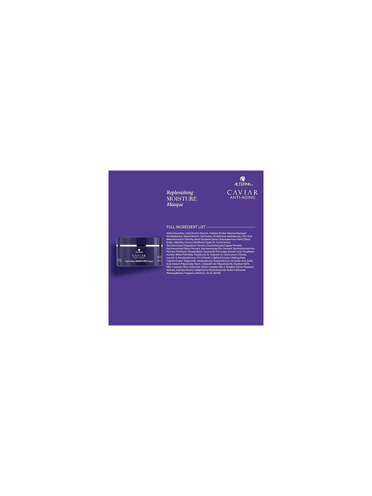 Alterna CAVIAR MASCHERA RISTRUTTURANTE IDRATANTE 161 gr