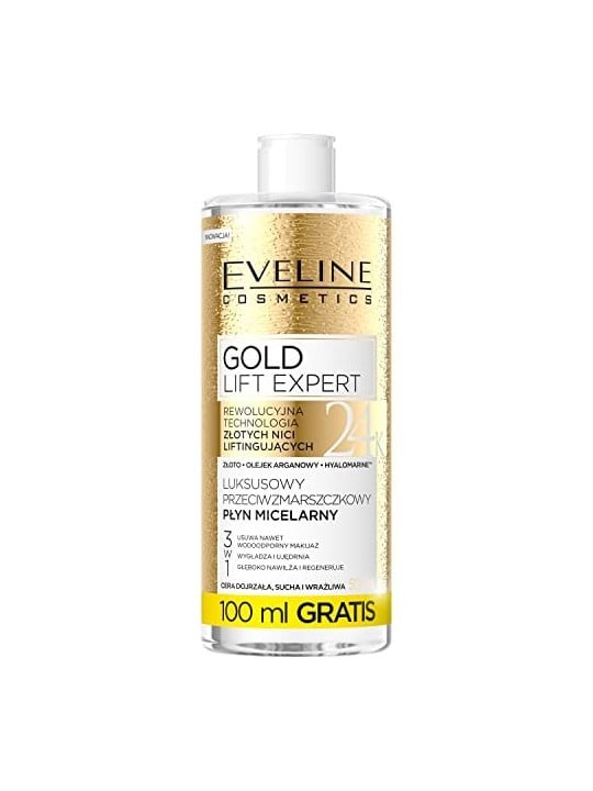 Fluido micellare antirughe con particelle d'oro