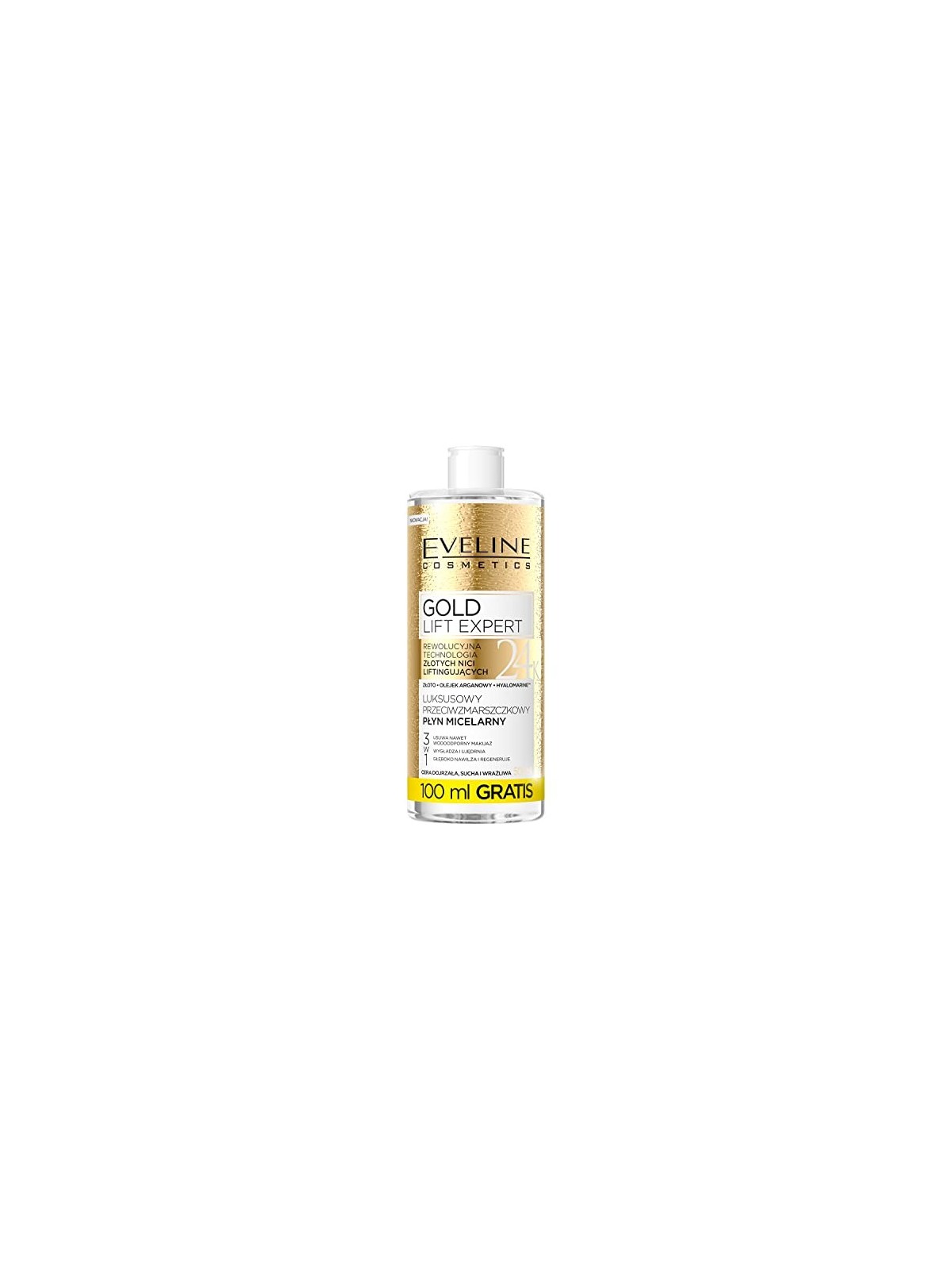 Fluido micellare antirughe con particelle d'oro