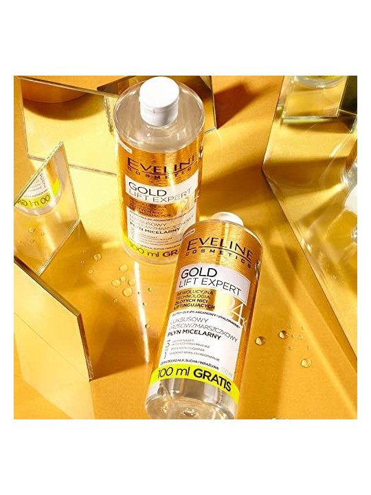 Fluido micellare antirughe con particelle d'oro